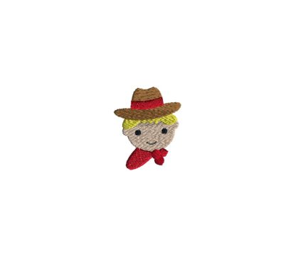 Mini Cowboy Embroidery Design