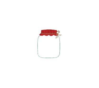 Mini Mason Jar Embroidery Design II