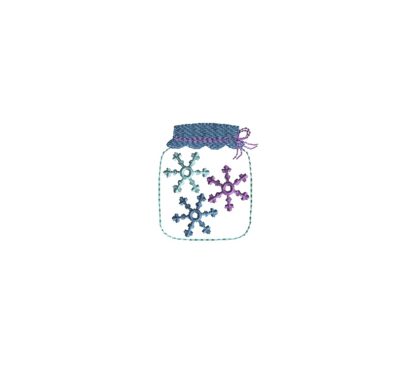 Mini Mason Jar Embroidery Design II