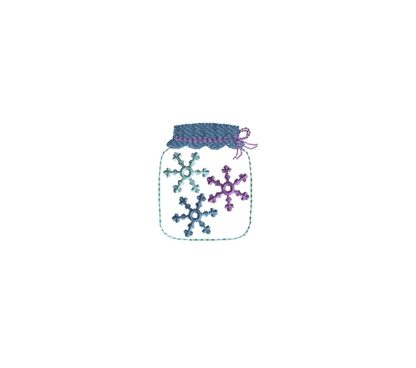 Mini Mason Jar Embroidery Design II