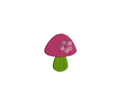 Mini Mushroom Embroidery Design