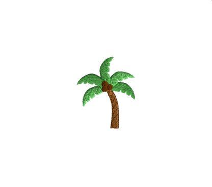 Mini Palm Tree Embroidery Design