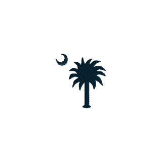 Mini Palmetto Embroidery Design