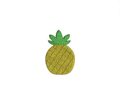 Mini Pineapple Embroidery Design