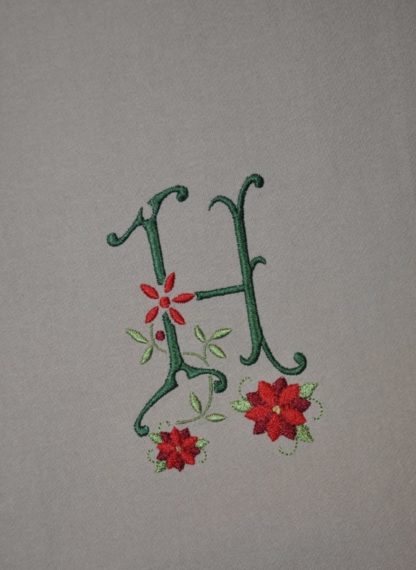 Mini Poinsettia Embroidery Design