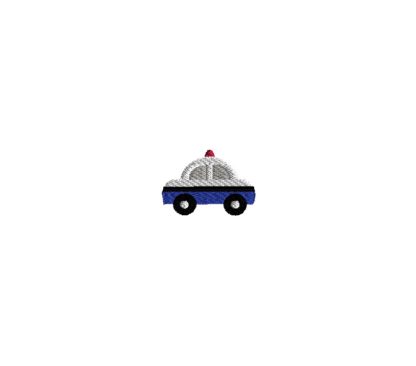 Mini Police Car Embroidery Design