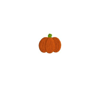 Mini Autumn Pumpkin Embroidery