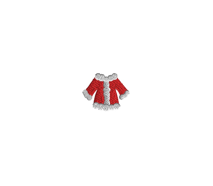 Mini Santa Coat Embroidery Design Mini Santa Coat Embroidery Design