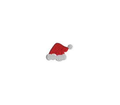 Mini Santa Hat Embroidery Design