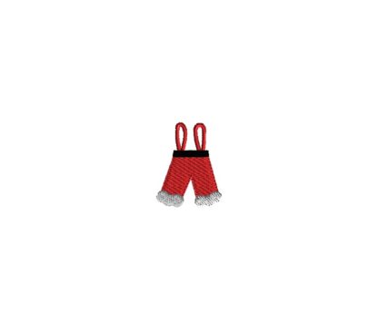 Mini Santa Pants Embroidery Design