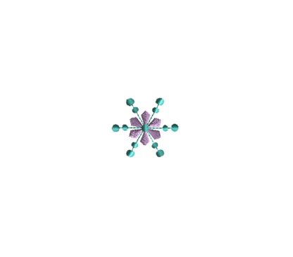 Mini Snowflake Embroidery Design III