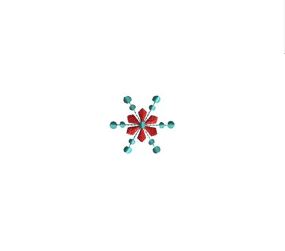 Mini Snowflake Embroidery Design III