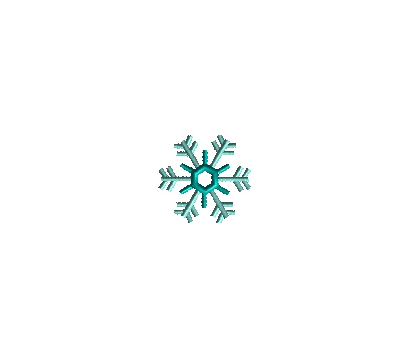 Mini Snowflake IV Machine Embroidery Design