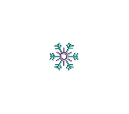 Mini Snowflake Embroidery Design IV