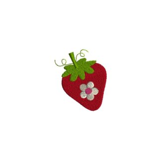 Mini Strawberry Embroidery Design