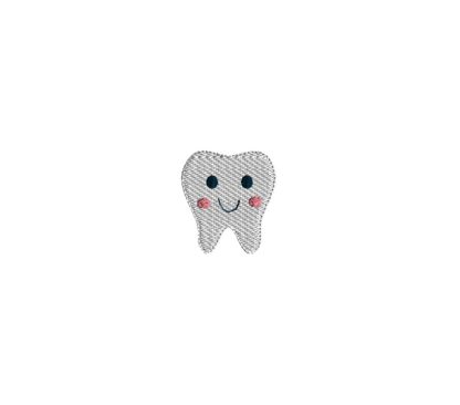 Mini Tooth Embroidery Design