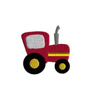 Mini Tractor Embroidery Design-0