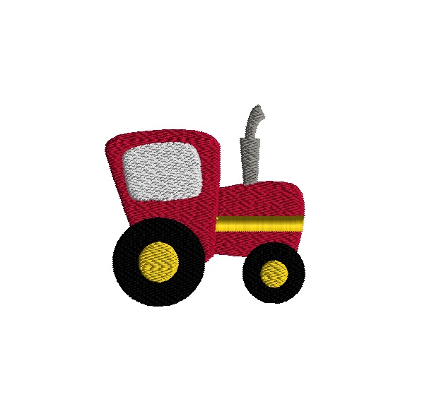 Mini Tractor Embroidery Design-0 Mini Tractor Embroidery Design-0