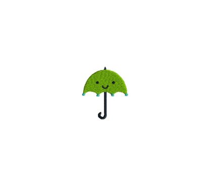 Mini Umbrella Embroidery Design