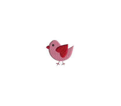 Mini Valentine Bird Embroidery Design