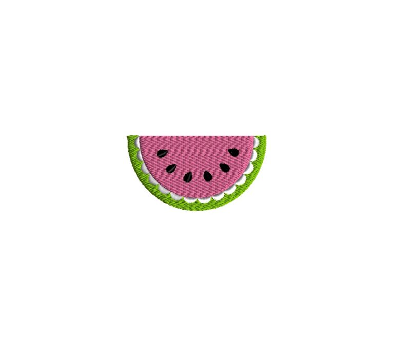 Mini watermelon machine embroidery design  fruit Mini watermelon machine embroidery design  fruit