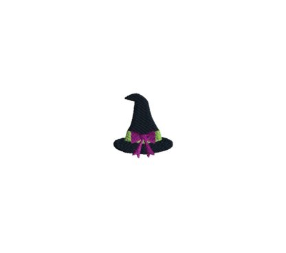 Mini Witch Hat Embroidery Design