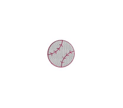 Mini Baseball Embroidery Design