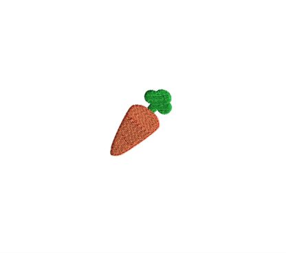 Mini Carrot Embroidery Design