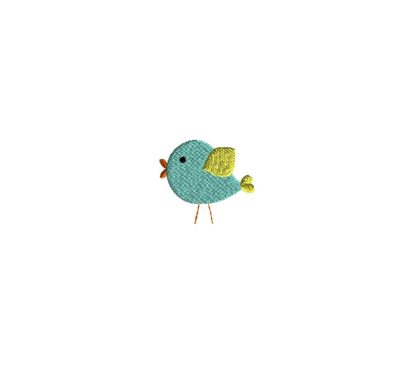 Mini Spring Bird Embroidery Design
