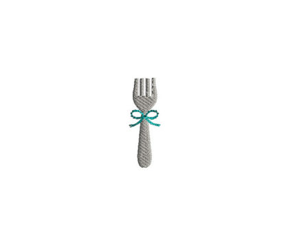 Mini Fork Machine Embroidery Design