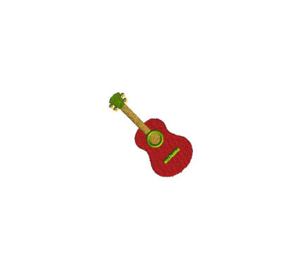 Mini Fiesta Guitar Machine Embroidery Design