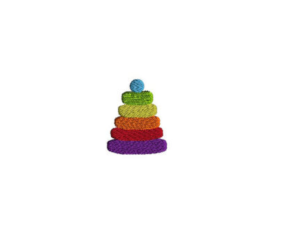 Mini Stacking Toy Embroidery Design