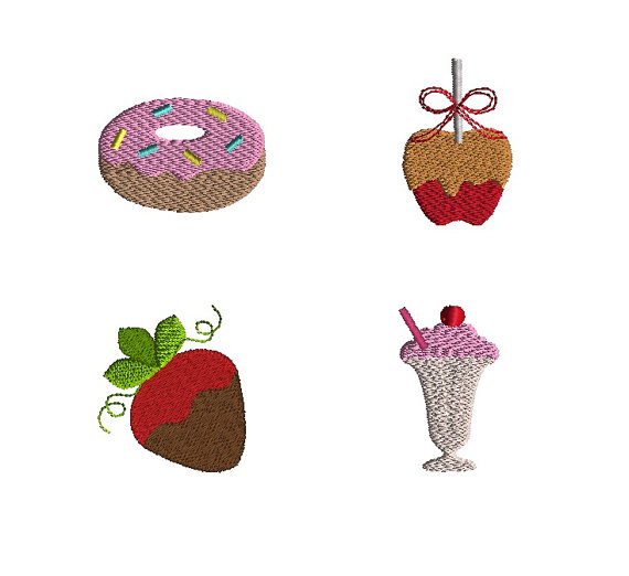 Mini Yum Yum Machine Embroidery Design Set Mini Yum Yum Machine Embroidery Design Set