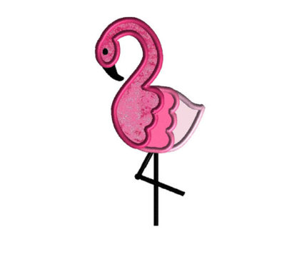 Flamingo 1 Applique Machine Embroidery Design 1