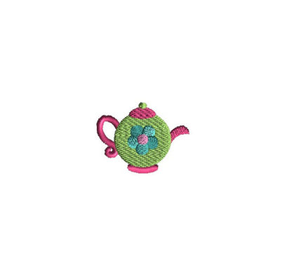 Mini Teapot Embroidery Design
