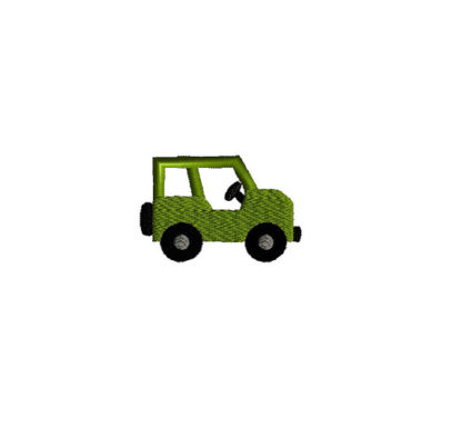 Mini Jeep Machine Embroidery Design