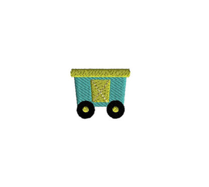 Mini Box Car Embroidery Design