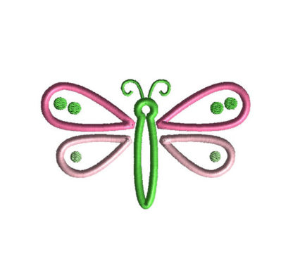 Little Dragonfly Applique Machine Embroidery Design 2