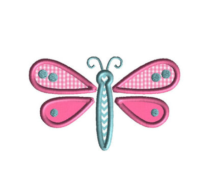 Little Dragonfly Applique Machine Embroidery Design 1