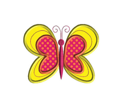 Butterfly III Applique Machine Embroidery Design 3