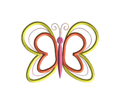 Butterfly III Applique Machine Embroidery Design 2