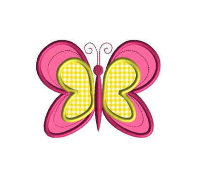 Butterfly III Applique Machine Embroidery Design 1