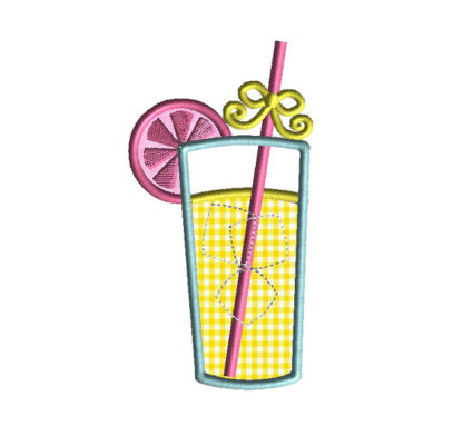 Lemonade Applique Machine Embroidery Design 1