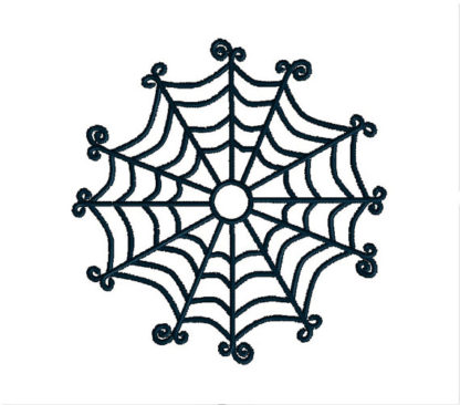 Spider Web Applique Machine Embroidery Design