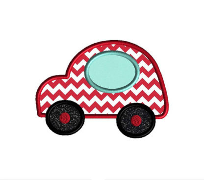 Car II Applique Machine Embroidery Design 1