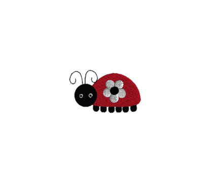 Mini Ladybug Machine Embroidery Design