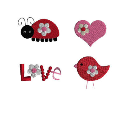 Mini Love Machine Embroidery Design Set