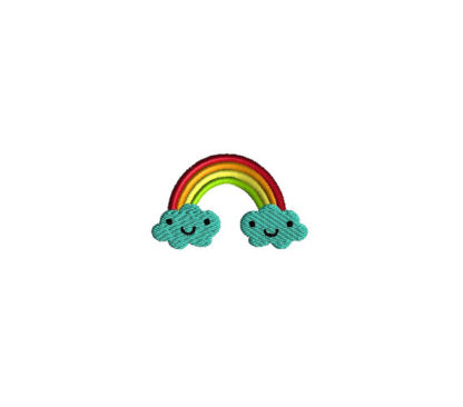 Mini Rainbow Machine Embroidery Design