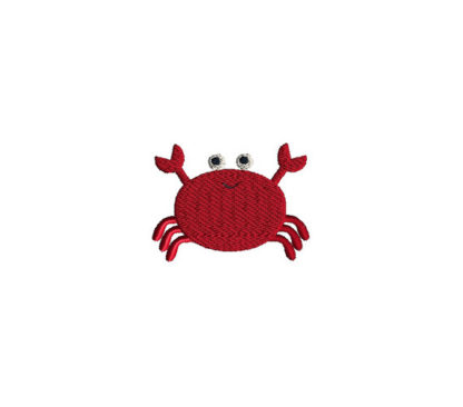 Mini Crab Embroidery Design