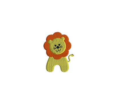 Mini Lion Embroidery Design